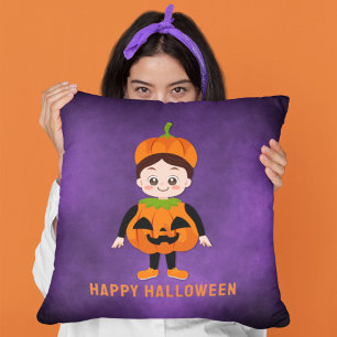 Halloween Party for Kids Pumpkin Cushion