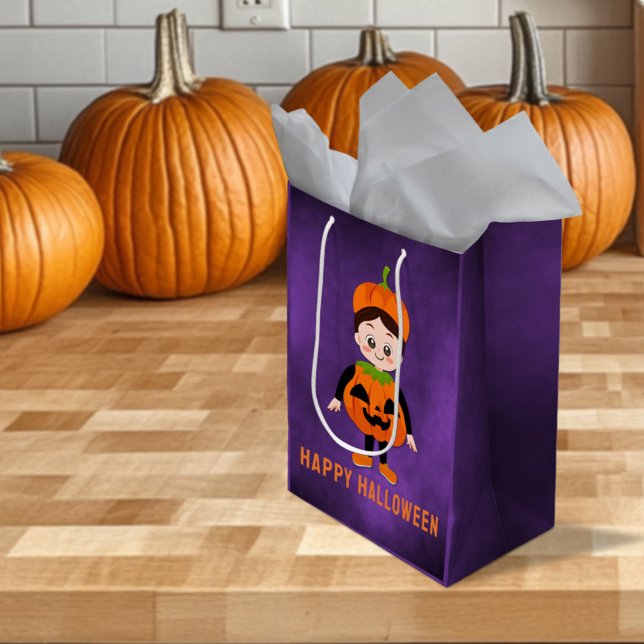 Halloween Party for Kids Pumpkin Medium Gift Bag (Creator Uploaded)