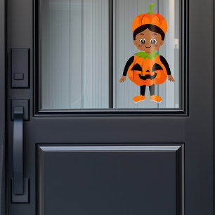 Halloween Party for Kids Pumpkin Window Cling