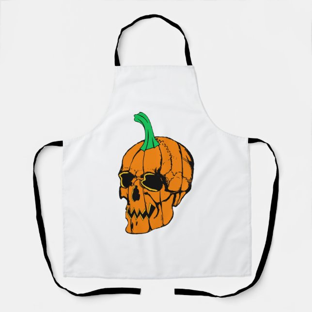 Halloween Party Funny Halloween Pumpkin Apron (Front)