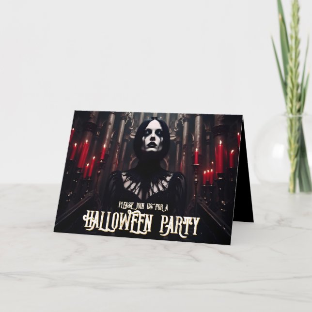 Halloween Party – Gothic Dark Invitation (Front)