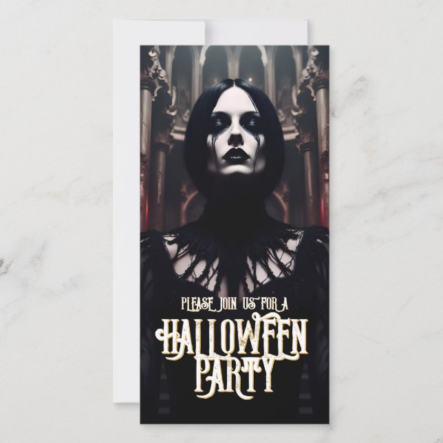 Halloween Party – Gothic Dark Invitation (Front)