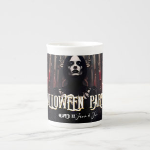 Halloween Party – Gothic Dark Invitation Bone China Mug