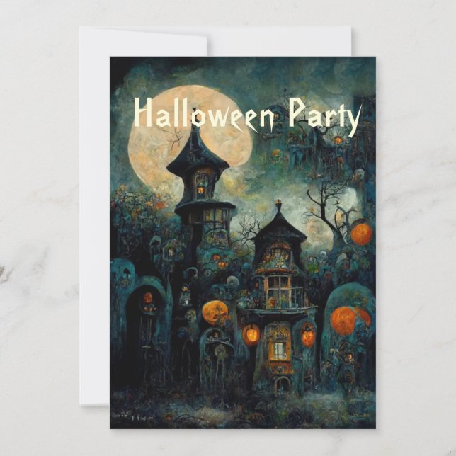 Halloween Party | Haunted Castle Invitation (Front)
