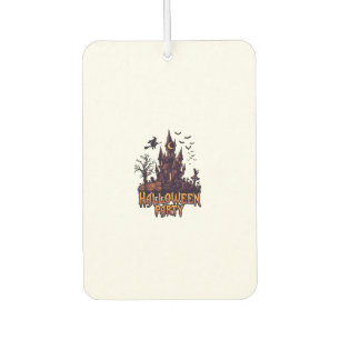Halloween Party Haunted Castle Pumpkins Bats Car Air Freshener