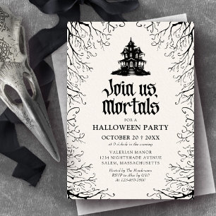 Halloween Party Haunted House Invitation