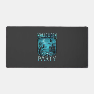 Halloween Party Haunted House Pumpkins Skull Witch Desk Mat