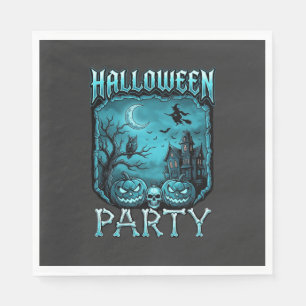 Halloween Party Haunted House Pumpkins Skull Witch Napkin