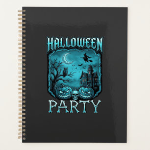 Halloween Party Haunted House Pumpkins Skull Witch Planner