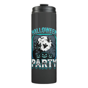 Halloween Party Haunted Pumpkin Vector Design Thermal Tumbler