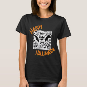 Halloween party in black and white T-Shirt