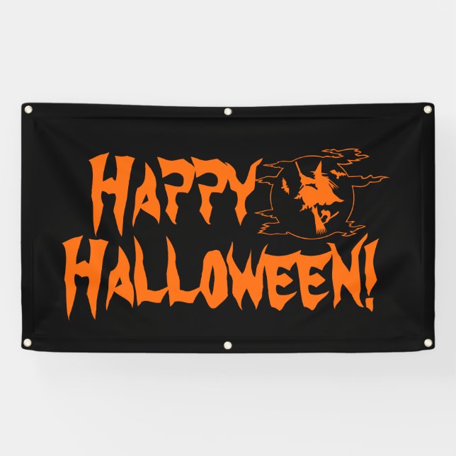 Halloween party indoor and outdoor decor banners (Horizontal)