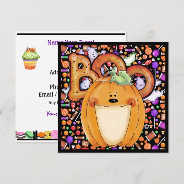 Halloween Party Invitation (Front/Back)