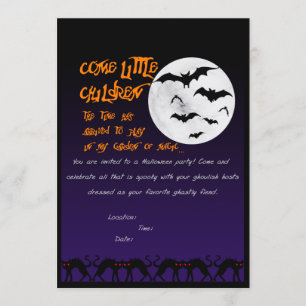 Halloween party invitation
