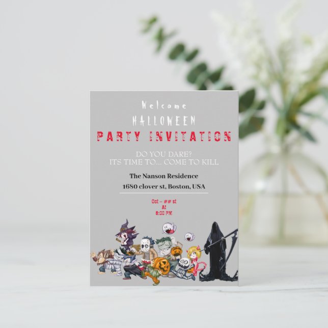 Halloween Party Invitation (Standing Front)