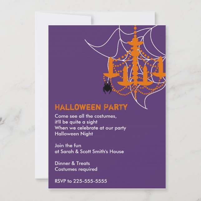 Halloween Party Invitation (Front)