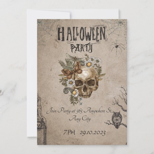  Halloween Party Invitation (Front)