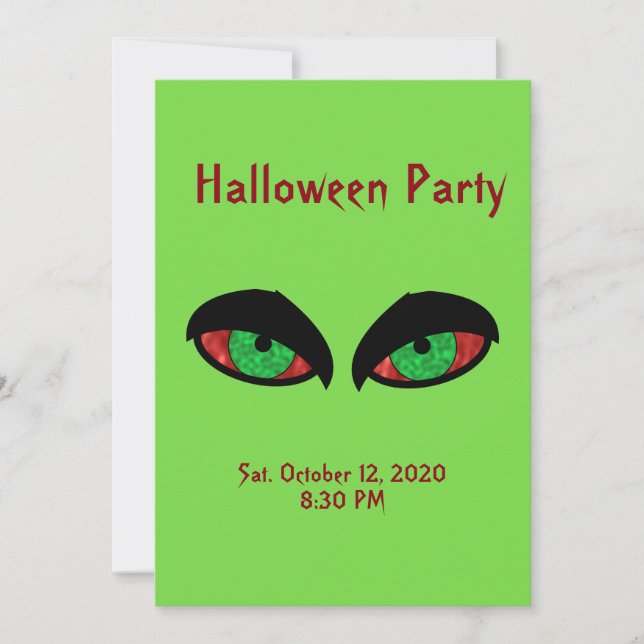 Halloween Party Invitation (Front)