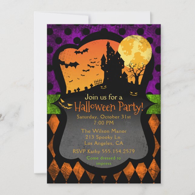 Halloween Party Invitation (Front)