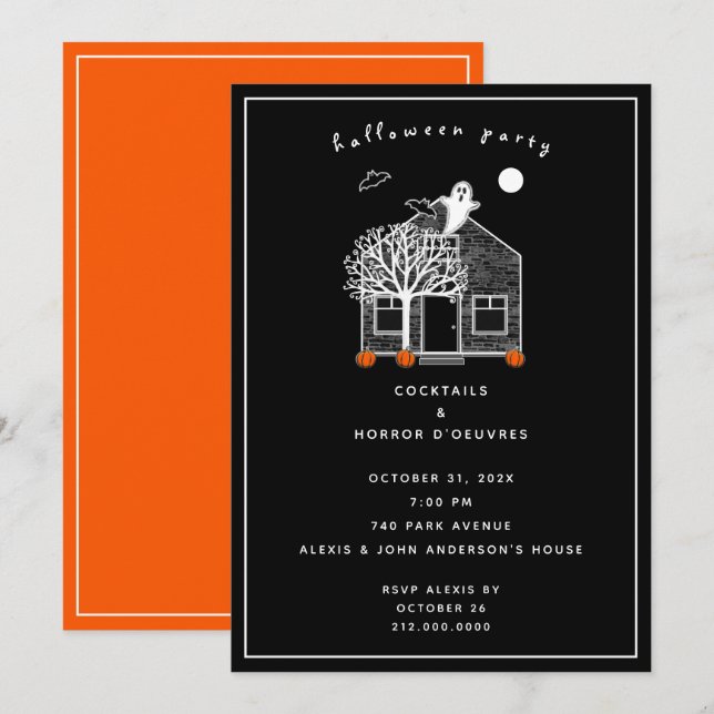 Halloween Party Invitation (Front/Back)