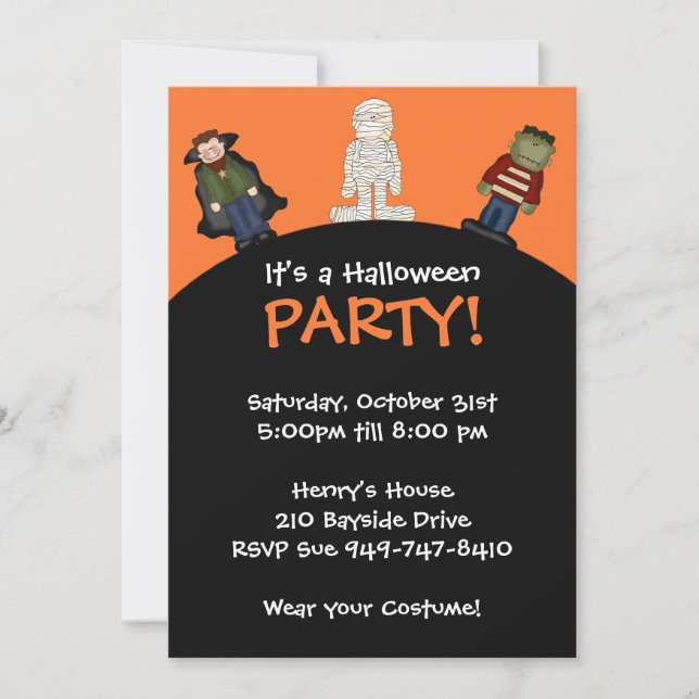 Halloween Party Invitation (Front)