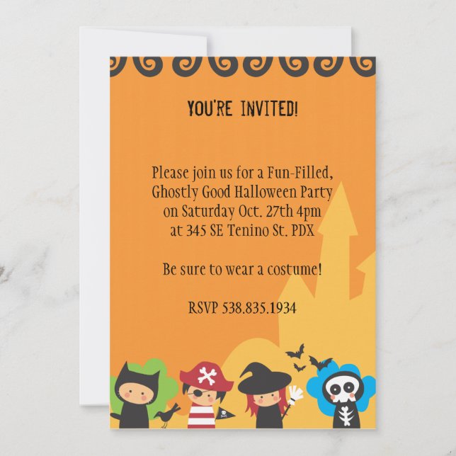 Halloween Party Invitation (Front)