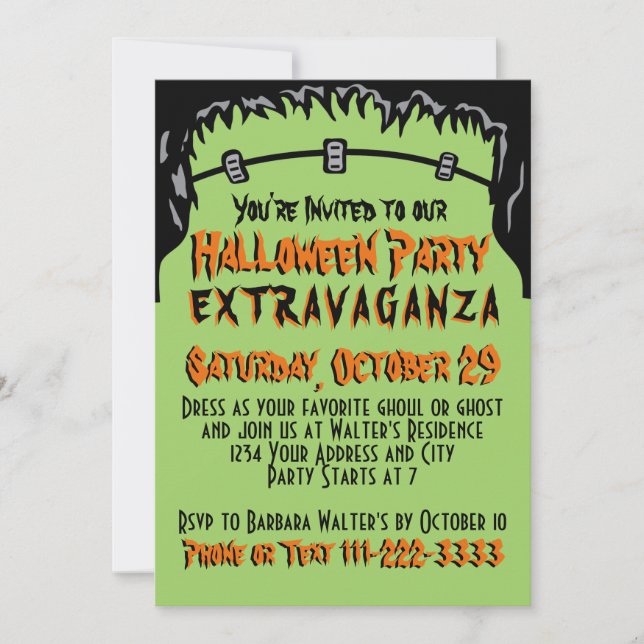 Halloween Party Invitation (Front)