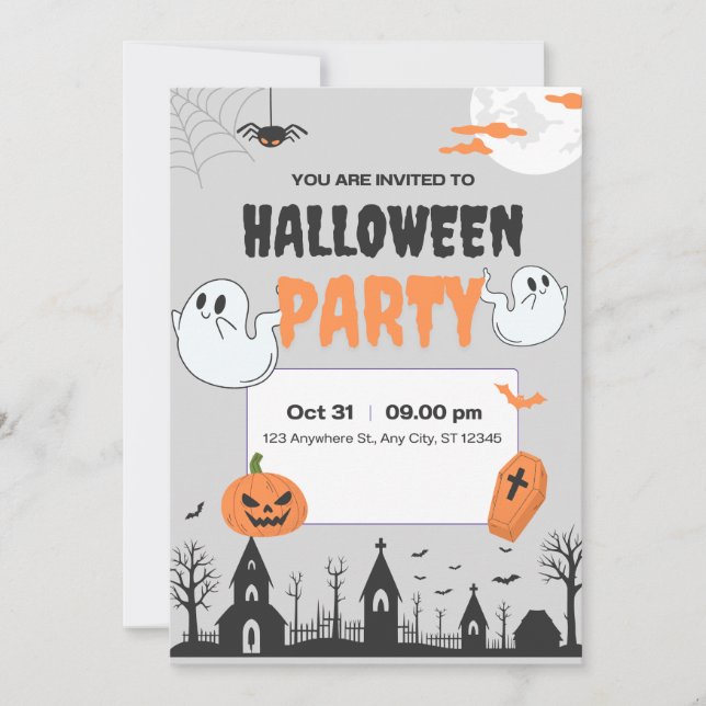 Halloween Party Invitation (Front)