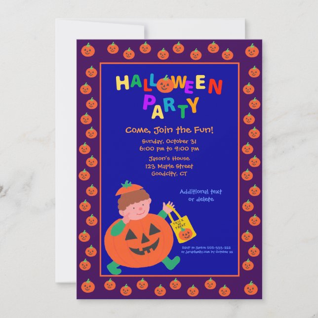 Halloween Party Invitation (Front)