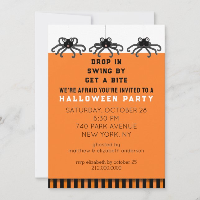 Halloween Party Invitation (Front)