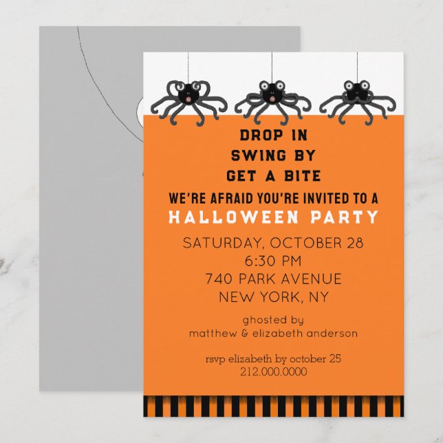 Halloween Party Invitation (Front/Back)