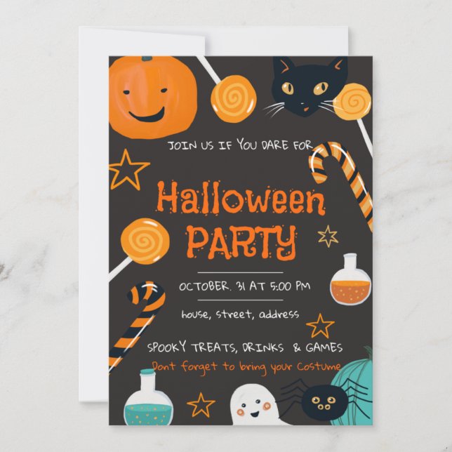 Halloween Party Invitation (Front)