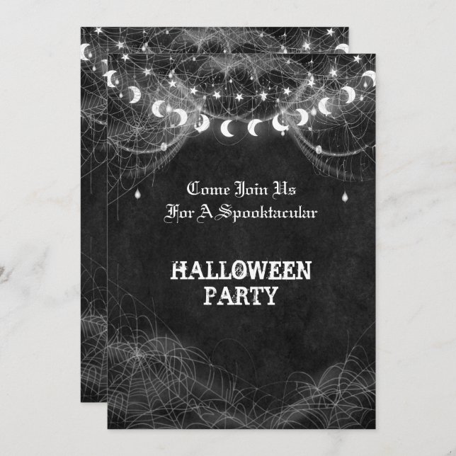 Halloween party Invitation (Front/Back)