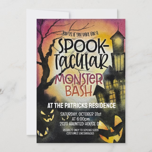 Halloween Party Invitation (Front)