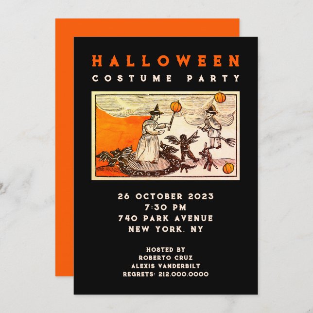 Halloween Party Invitation (Front/Back)