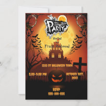 Halloween party invitation