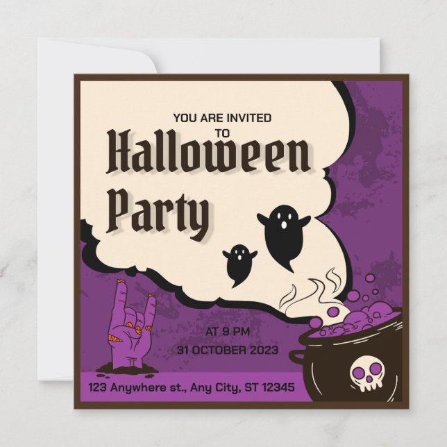 Halloween Party Invitation (Front)