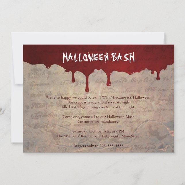 Halloween Party Invitation (Front)