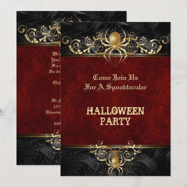 Halloween party Invitation (Front/Back)
