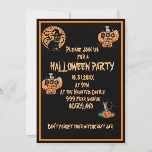 Halloween party invitation