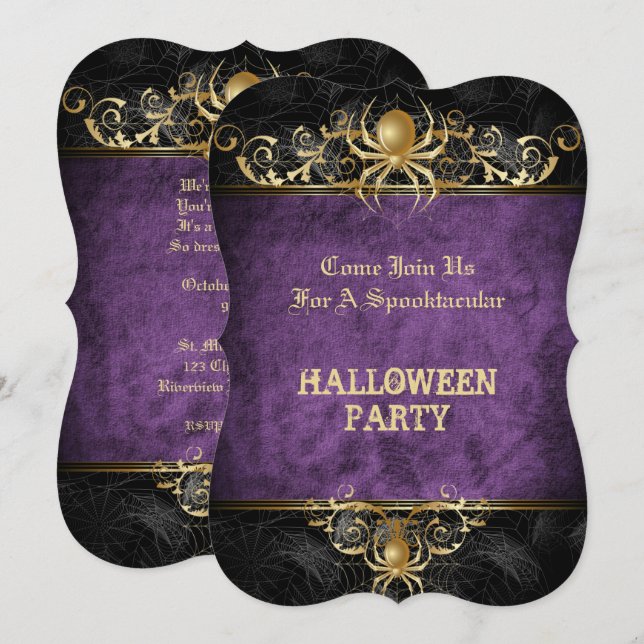 Halloween party Invitation (Front/Back)