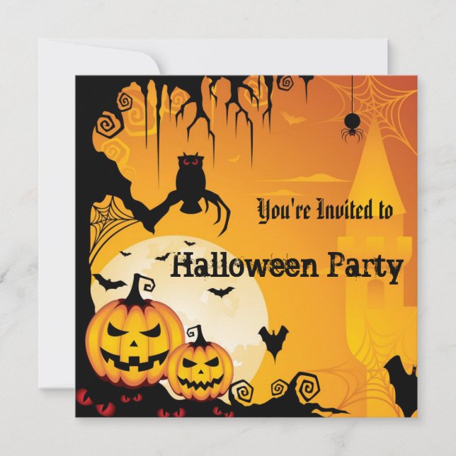 Halloween Party Invitation (Front)