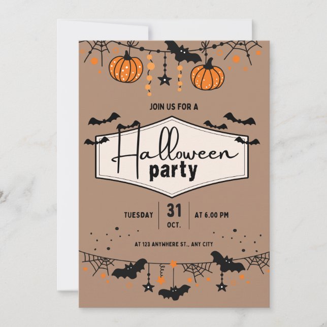 Halloween Party Invitation (Front)