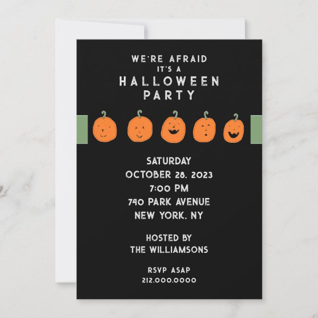Halloween Party Invitation (Front)