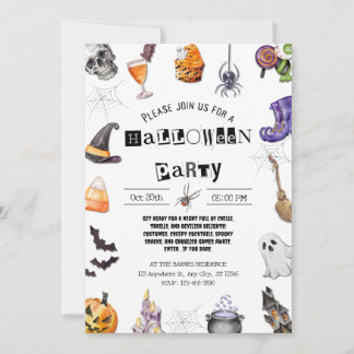  Halloween Party Invitation