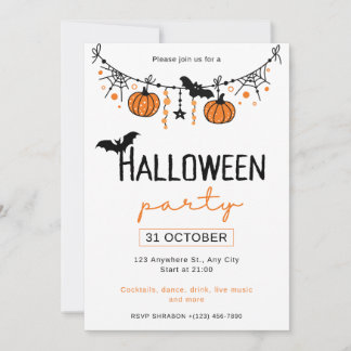 Halloween party invitation