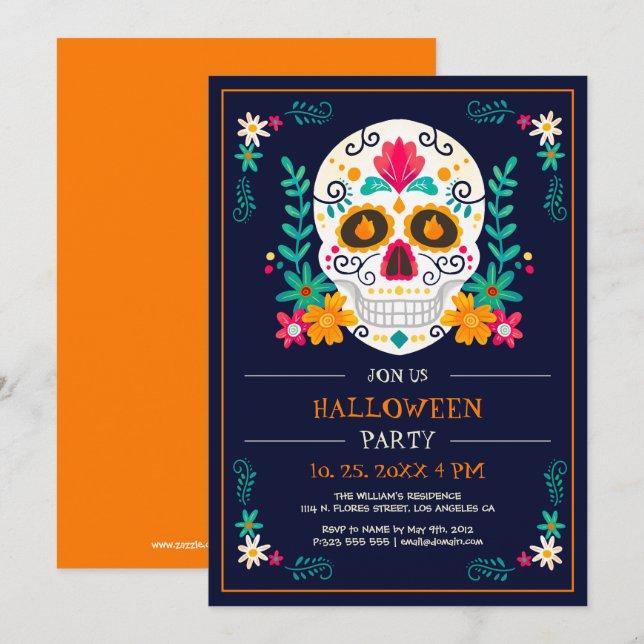 Halloween Party Invitation (Front/Back)