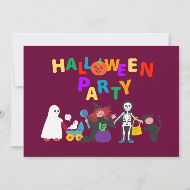 Halloween Party Invitation (Front)