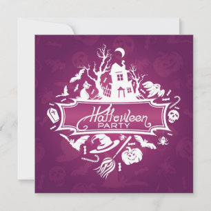 Halloween Party Invitation Card