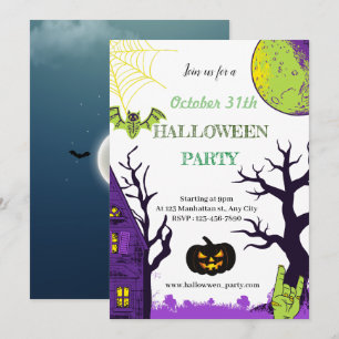Halloween Party Invitation Card